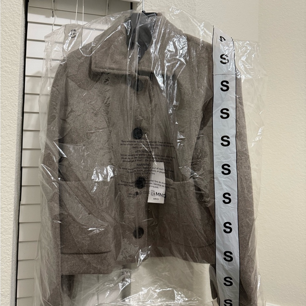 Women's Brown Wool Jacket - Picture 2 of 3